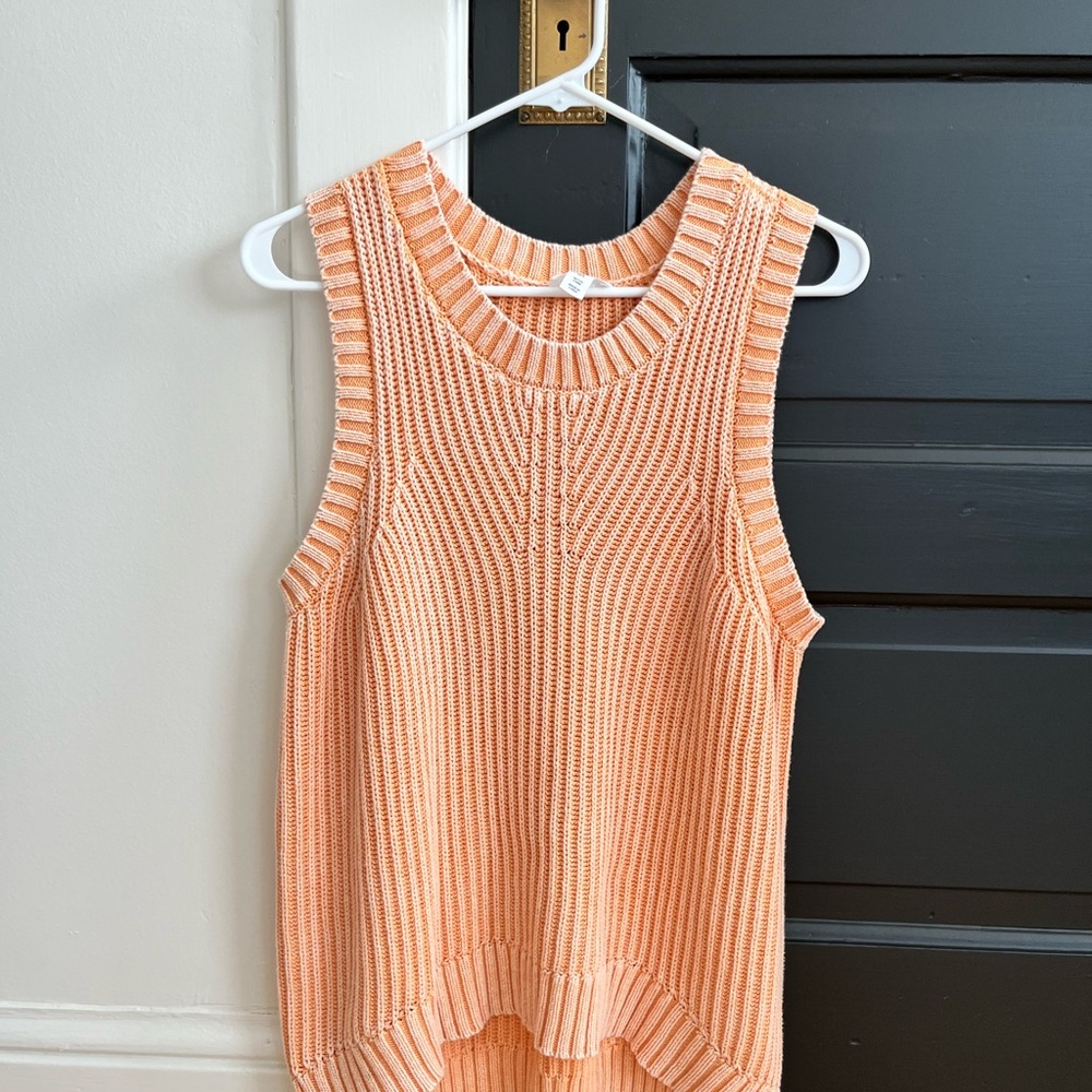 Tribal Jeans Sleeveless Knit Tank in Peach